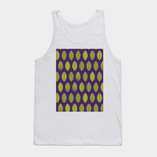 Simple Leaf Design Tank Top